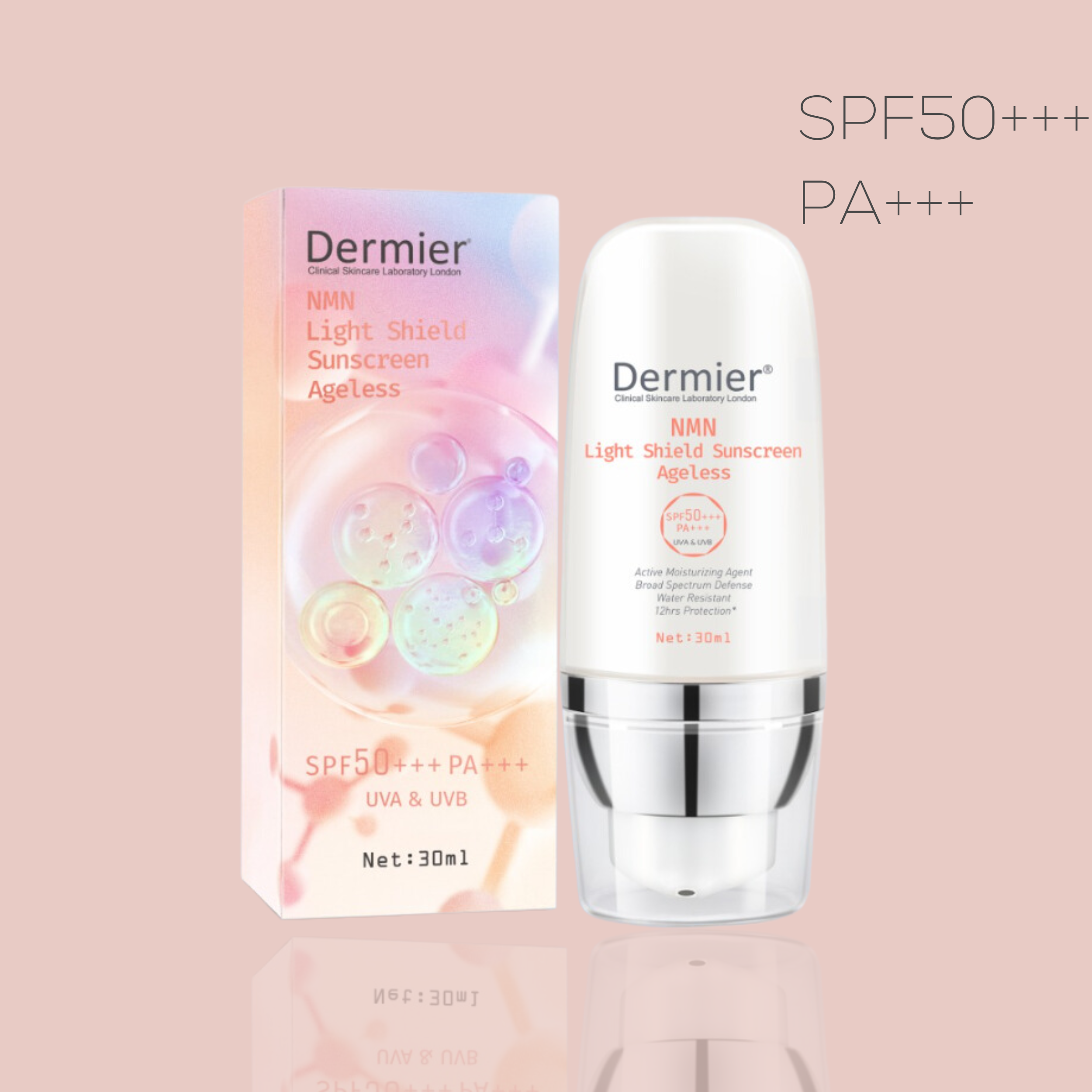 DERMIER NMN Light Shield Sunscreen Ageless|NMN防曬乳液