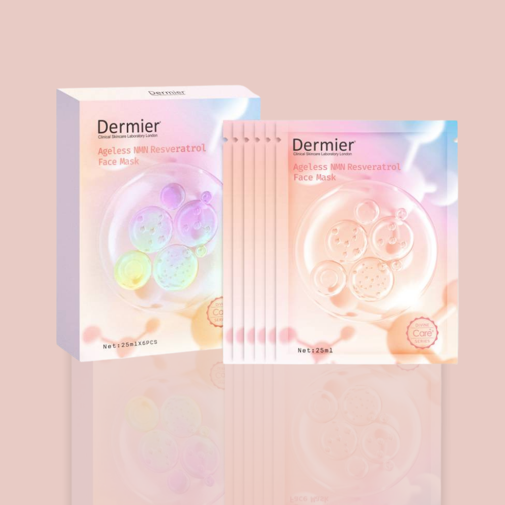 DERMIER Ageless NMN Resveratrol Face Mask|NMN+白藜蘆醇面膜